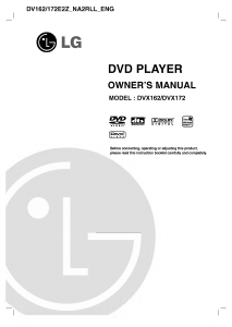 Manual LG DVX162 DVD Player