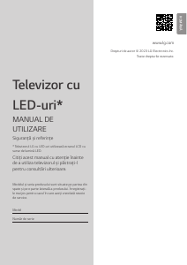 Manual LG 50UR81003LJ Televizor LED