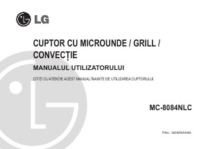 Manual LG MC-8084NLC Cuptor cu microunde