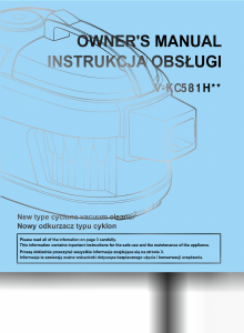 Manual LG V-KC581HEU Vacuum Cleaner