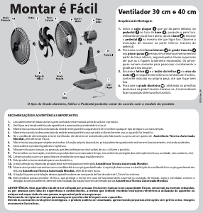 Manual Mondial VSP-40-W Ventilador