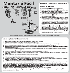 Manual Mondial VSP-40C-B Ventilador