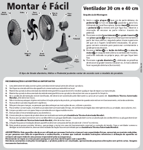 Manual Mondial VSP-40-B Ventilador