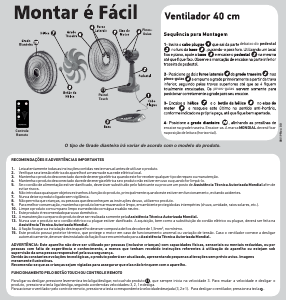 Manual Mondial VTX-40-8P-CR Ventilador