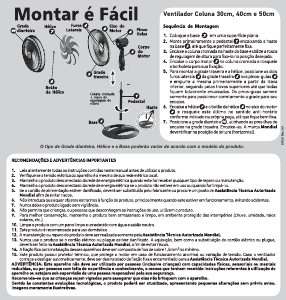 Manual Mondial VTX-40C-CHROME Ventilador