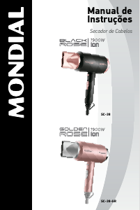 Manual Mondial SC-38 Secador de cabelo