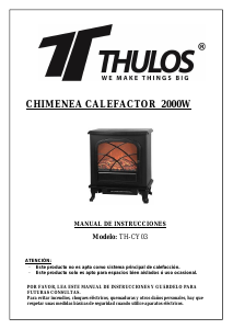 Manual de uso Thulos TH-CY03 Chimenea electrica