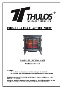 Manual de uso Thulos TH-CY04 Chimenea electrica