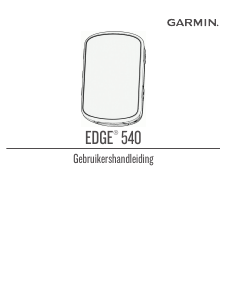 Handleiding Garmin Edge 540 Fietscomputer