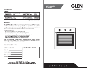 Manual Glen BO 660 MRT Oven