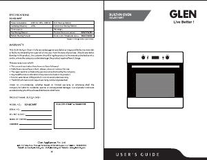 Manual Glen BO 661 MRT Oven