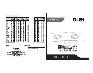 Handleiding Glen CT 1020 AL Kookplaat