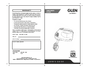 Manual Glen SA 4060 Hand Mixer