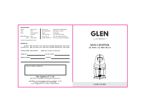 Handleiding Glen SA 4043 Plus Hakmolen