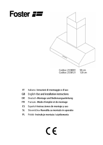 Manual Foster 2538 091 Cooker Hood