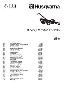 Manual Husqvarna LC 551iV Mașină de tuns iarbă
