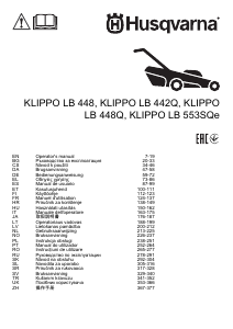 Priročnik Husqvarna LB 448 Klippo Vrtna kosilnica