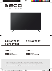 Handleiding ECG 40 F05T2S2 LED televisie