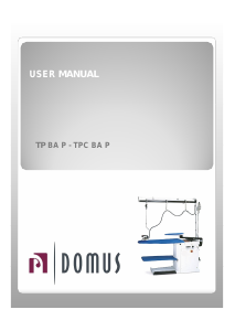 Handleiding Domus TPC BA P Strijksysteem