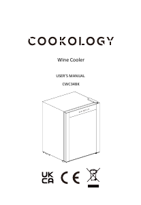 Handleiding Cookology CWC34BK Wijnklimaatkast
