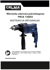 Instrukcja Celma PRCk 13GEO Wiertarka udarowa