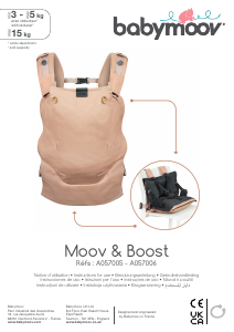 Manual Babymoov A057006 Moov & Booster Baby Carrier