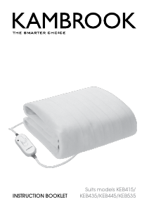 Manual Kambrook KEB435WHT Electric Blanket