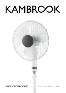 Manual Kambrook KFA413WHT Fan