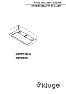 Návod Kluge KOV6120BLG Digestor
