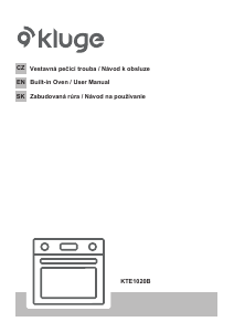 Manual Kluge KTE1020B Oven