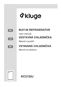 Manual Kluge KC2120J Refrigerator