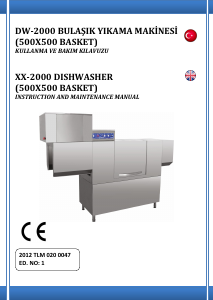 Manual Maksan DW-2000 Dishwasher