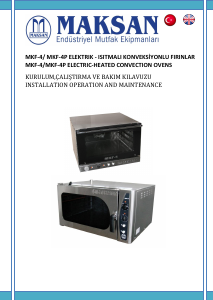 Manual Maksan MKF-4P Oven