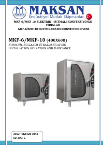 Manual Maksan MKF-10 Oven