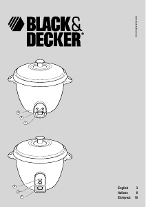 Εγχειρίδιο Black and Decker RC1005 Ατμομάγειρας ρυζιού