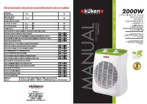 Manual de uso Küken 35260 Calefactor
