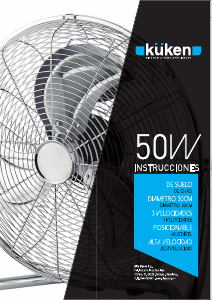 Manual de uso Küken 33953 Ventilador