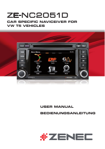 Manual Zenec ZE-NC2051D (for Volkswagen and Seat) Car Navigation