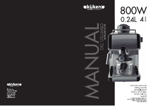 Manual de uso Küken 33722 Máquina de café espresso