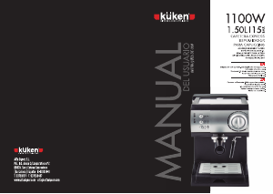 Manual de uso Küken 33846 Máquina de café espresso