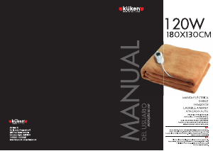 Manual de uso Küken 33989 Manta eléctrica