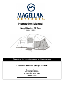 Handleiding Magellan Mag Mission 8P Tent