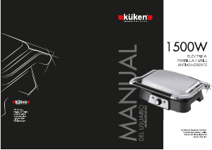 Manual de uso Küken 33496 Grill de contacto