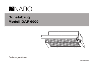 Bedienungsanleitung NABO DAF 6000 Dunstabzugshaube