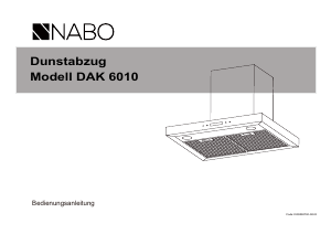Bedienungsanleitung NABO DAK 6010 Dunstabzugshaube