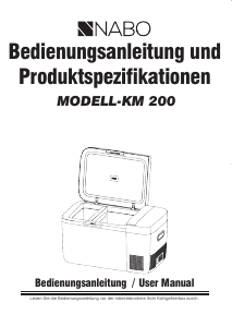 Bedienungsanleitung NABO KM 200 Kühlbox