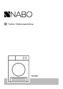 Bedienungsanleitung NABO TW 8000 Trockner