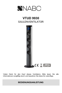 Bedienungsanleitung NABO VTUD 9930 Ventilator