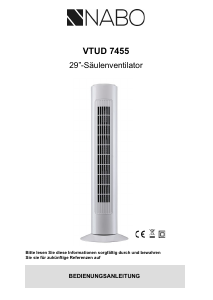 Bedienungsanleitung NABO VTU 7455 Ventilator