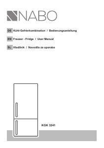 Bedienungsanleitung NABO KGK 3241 Kühl-gefrierkombination